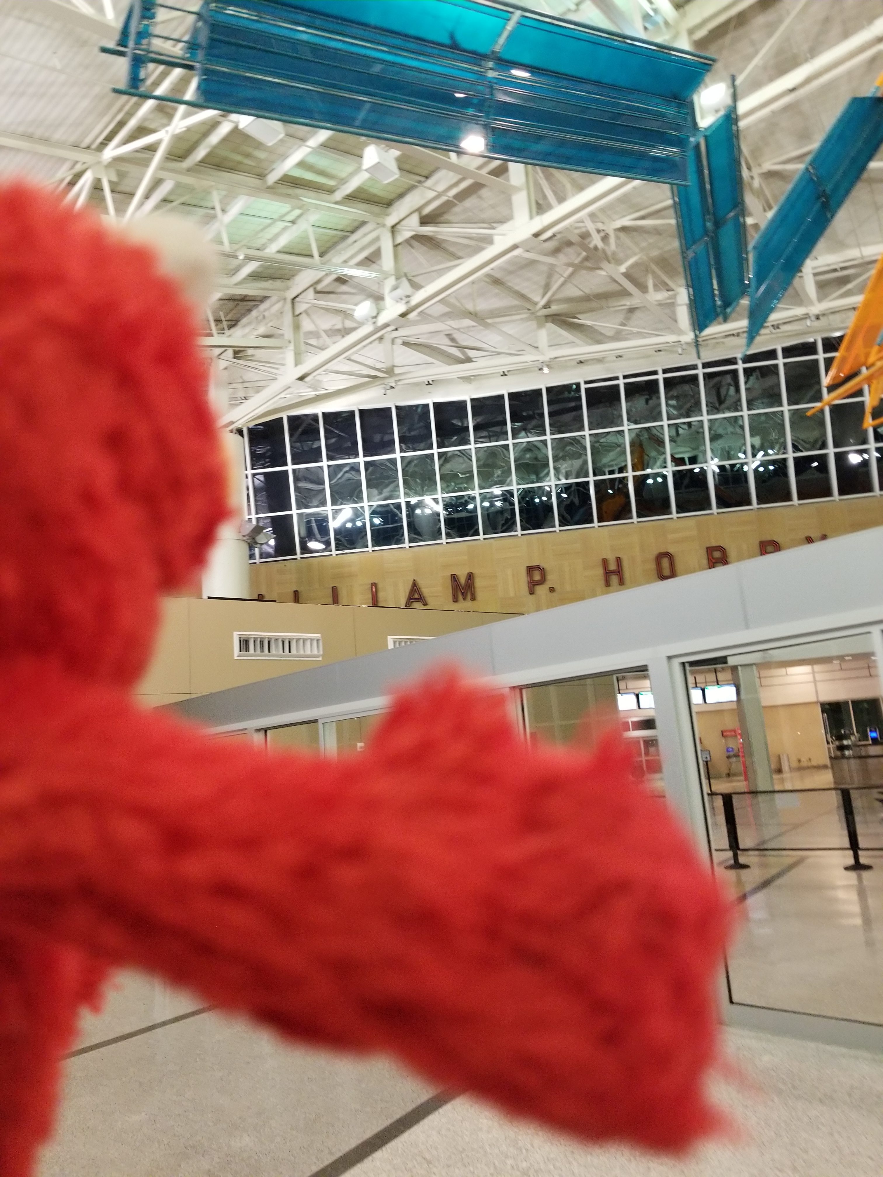 Elmo Arrives in Houston