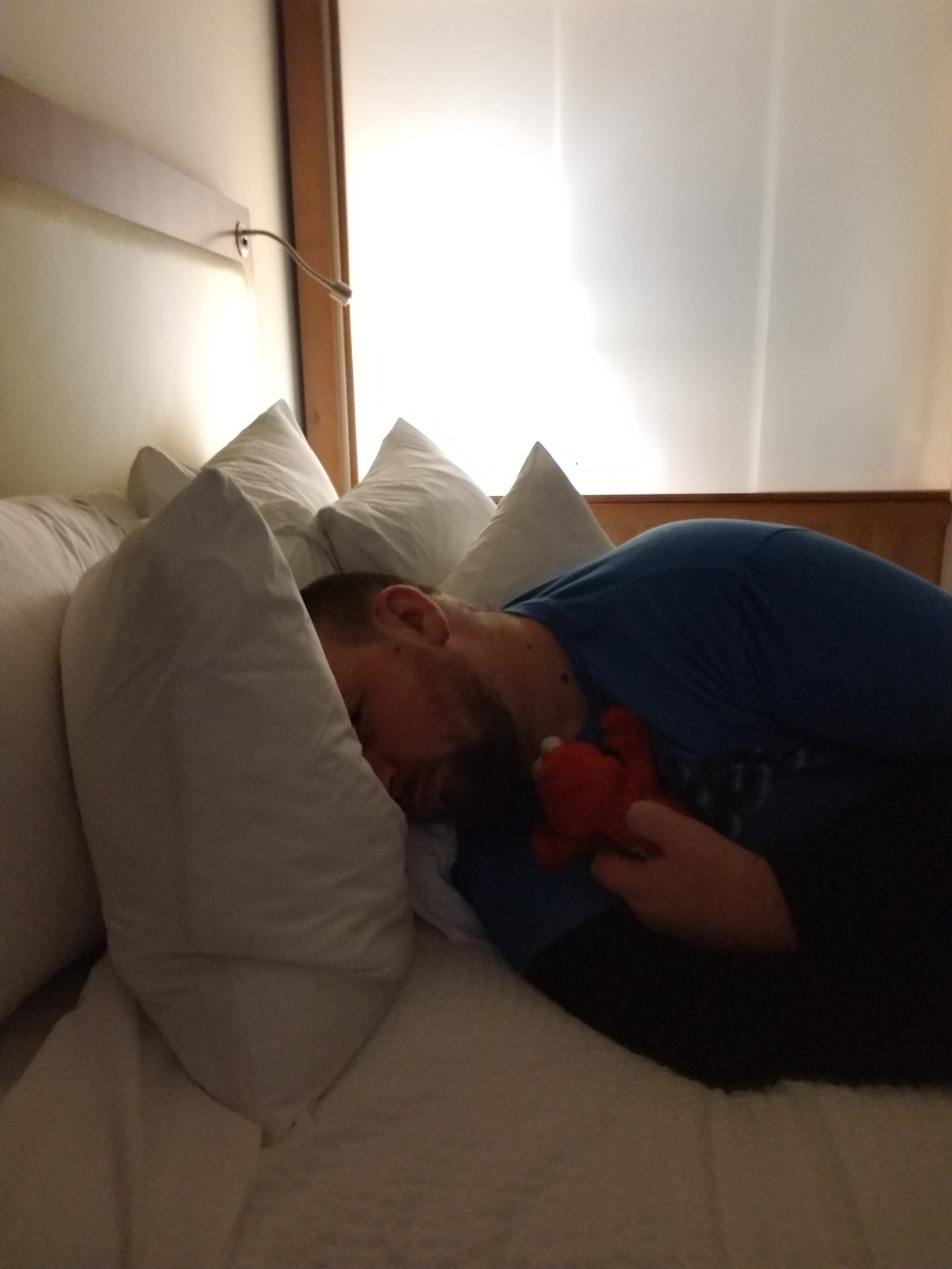 Elmo Snuggles with Dadblob